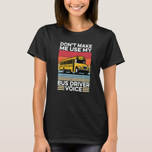 Back To School Bus Driver  Rainbow Busman Bus Driv T-shirt (Voorkant)