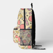 Back-to-School Charm met Apple & Pencil Bedrukte Rugzak (Rechts)