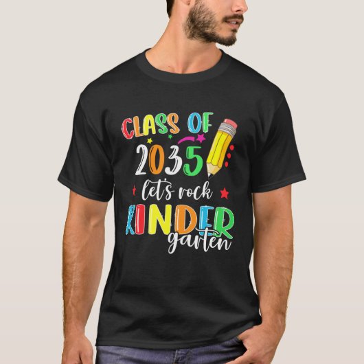 Back To School Class of 2035 Kindergarten Teacher  T-shirt (Voorkant)