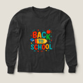 Back to School" Colorful Pencil & Apple Graphic (Voorkant)