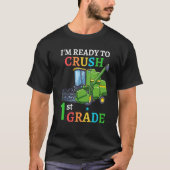 Back To School Combine Harvester I'm Ready to Crus T-shirt (Voorkant)