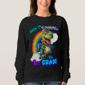 Back to School Dinosaur 1st Grade Trui (Voorkant)