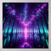 Back to School Dream Aurora Neon Forest Poster (Voorkant)