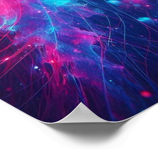 Back to School Dream Neon Jellyfish Drift Poster (Hoek)