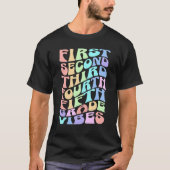 Back To School Elementary Teacher Vibes First Day T-shirt (Voorkant)