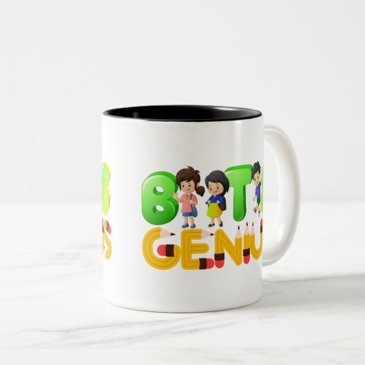 BACK TO SCHOOL EXCITEMENT! TWEEKLEURIGE KOFFIEMOK (Voorkant rechts)