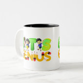 BACK TO SCHOOL EXCITEMENT! TWEEKLEURIGE KOFFIEMOK (Voorkant links)