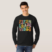 Back To School Fifth Grade Vibes Student Teacher W T-shirt (Voorkant volledig)