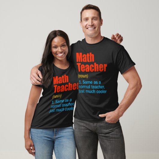Back To School First Day Math Teacher Definition T-shirt (Unisex)