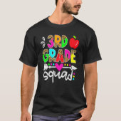 Back To School First Day Of 3rd Grade Squad Teache T-shirt (Voorkant)