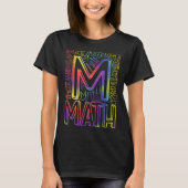 Back To School First Day of School Math Teachers T T-shirt (Voorkant)