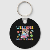 Back To School First Day Of School Monster Teacher Sleutelhanger (Voorkant)