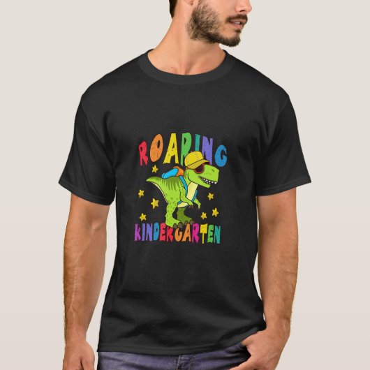 Back To School First Day Of School Roaring Kinderg T-shirt (Voorkant)