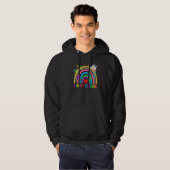 Back To School First Grade 1st Grade Rainbow Unico Hoodie (Voorkant volledig)