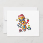 Back to School Flat Kaart - Laat het avontuur begi (Voorkant)