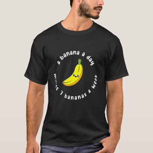 Back to school fun math a banana a day makes 7 ban t-shirt (Voorkant)