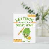 Back to School Funny Food Pun Have a Great Year  Briefkaart (Staand voorkant)