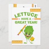 Back to School Funny Food Pun Have a Great Year  Briefkaart (Voorkant / Achterkant)