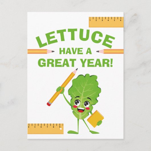 Back to School Funny Food Pun Have a Great Year  Briefkaart (Voorkant)