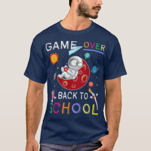 Back to School Funny Game Over Teacher Student Ast T-shirt