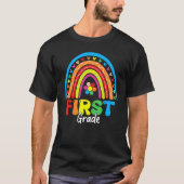 Back To School Funny Happy First Day Of First Grad T-shirt (Voorkant)