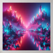 Back to School Futuristic Crystal Glow Poster (Voorkant)