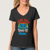 Back To School  Game Over Teacher Student Controll T-shirt (Voorkant)