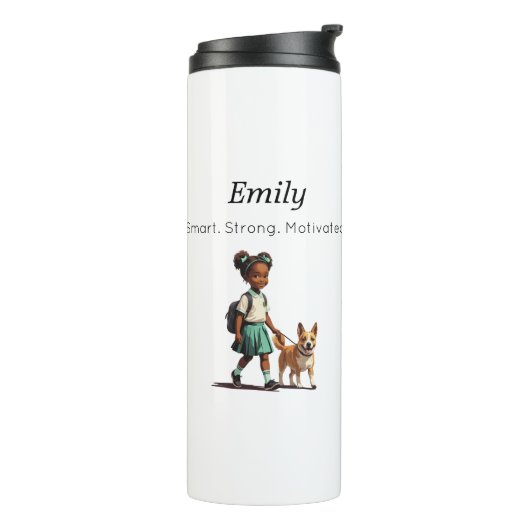 Back to School Girl Tumbler Thermosbeker (Gedraaid links)