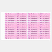 Back to School Girls Pink Axolotl Kids Name Labels (Vel)