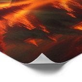 Back to School Golden Sunset Mountains Poster (Hoek)