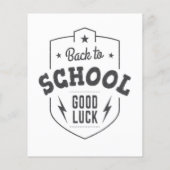 Back To School Good Luck Flyer (Achterkant)