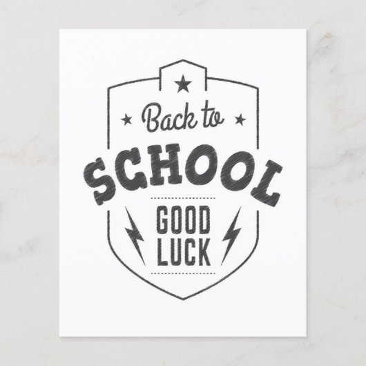 Back To School Good Luck Flyer (Voorkant)