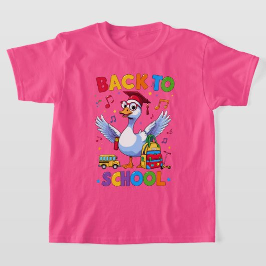 Back to School Goose – Colorful Fun T-Shirt Design (Laagn)