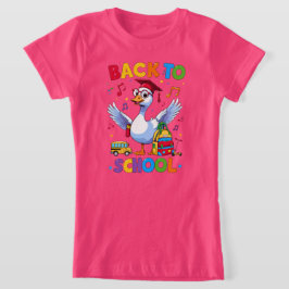 Back to School Goose – Colorful Fun T-Shirt Design