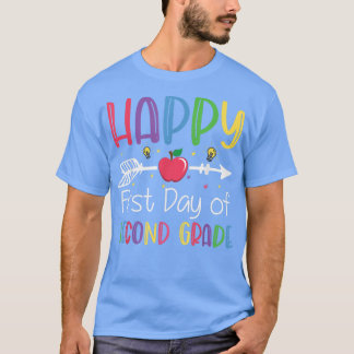 Back To School Happy First Day Of 2nd Grade Teache T-shirt