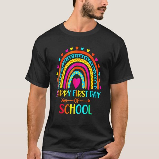 Back To School Happy First Day Of School For Teac T-shirt (Voorkant)