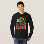 Back To School Happy First Day Of School Groovy Te T-shirt (Voorkant volledig)