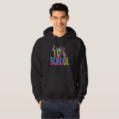 Back To School Happy First Day Of School Tie dye T Hoodie (Voorkant volledig)
