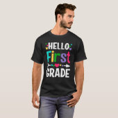 Back To School Hello 1st Grade First Day Teacher S T-shirt (Voorkant volledig)