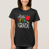 Back To School Hello Fifth Grade Team 5th Grade Te T-shirt (Voorkant)