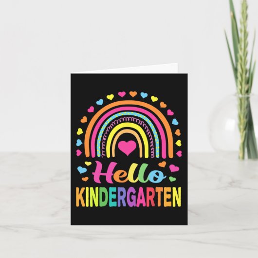 Back to School Hello Kindergarten Squad Teachers W Kaart (Voorkant)
