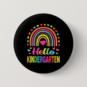 Back to School Hello Kindergarten Squad Teachers W Ronde Button 5,7 Cm