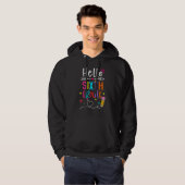 Back To School Hello Sixth Grade First Day Boy Gir Hoodie (Voorkant volledig)