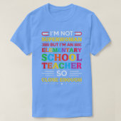 Back to school-i'm not superwoman but i'm an eleme t-shirt (Design voorkant)