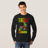 Back To School I'm Ready To Crush 1st Grade Dinosa T-shirt (Voorkant volledig)