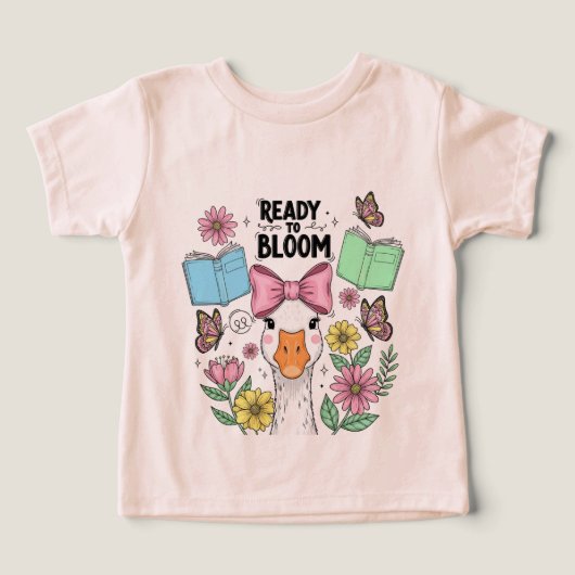 Back to School Kids T-shirt - Cute First Day (Design voorkant)