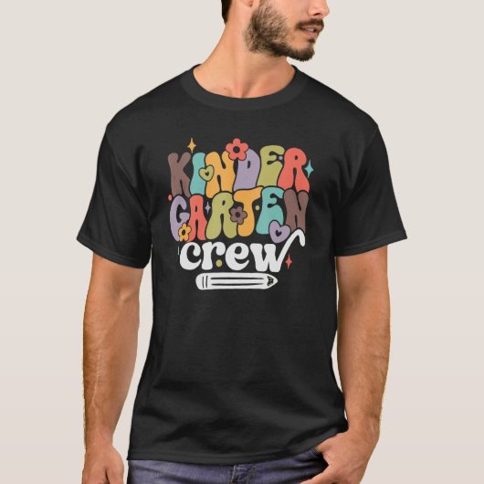 Back To School Kindergarten Crew First Day Of Scho T-shirt (Voorkant)
