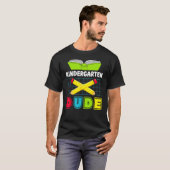 Back To School Kindergarten Dude Pencil Boys Kids T-shirt (Voorkant volledig)