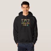 Back To School Kindergarten Vibes Retro Teacher Wo Hoodie (Voorkant volledig)