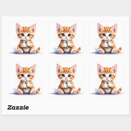 Back To School Kitten-The Cutest EVER! Sticker (Vel)